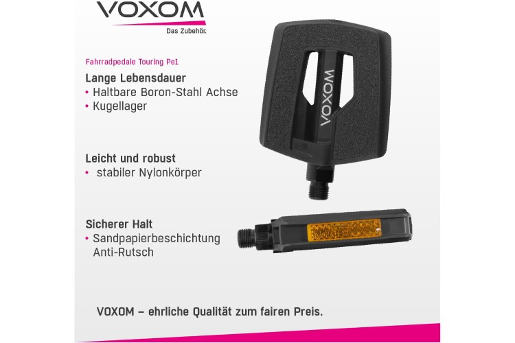 Voxom Trekking Pedale Pe1 schwarz