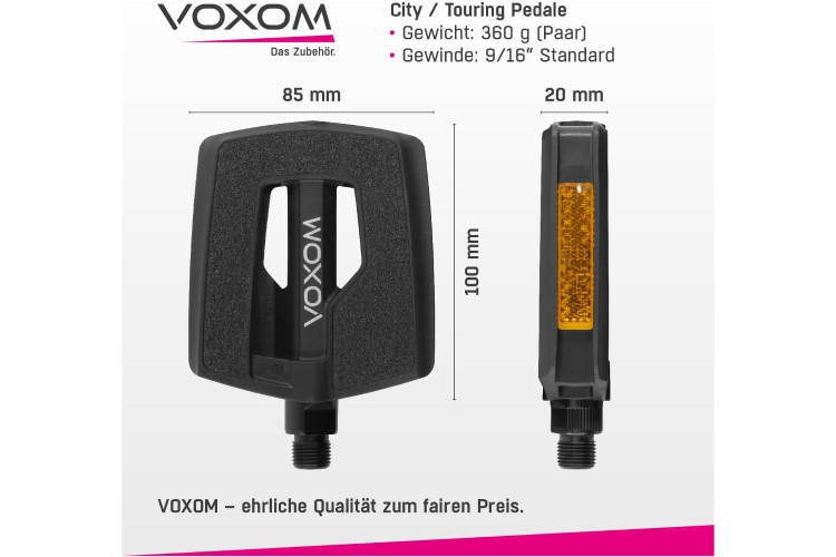 Voxom Trekking Pedale Pe1 schwarz